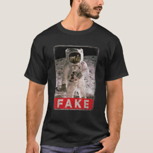 Camiseta Pouso Lunar Falso Divertido Apollo 11 Astronauta E