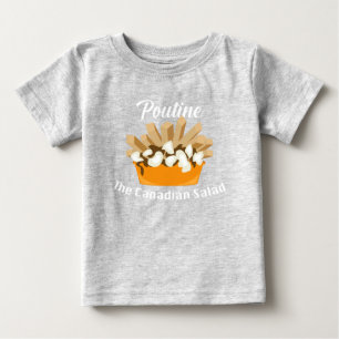 Camiseta Poutine, A Salada Canadiana - Baby Fine Jersey T-S