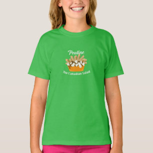 Camiseta Poutine, A Salada Canadiana - Girls' Fine Jersey T