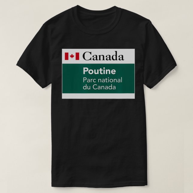Camiseta Poutine National Park Canada Quebec Fries Cheese C (Frente do Design)