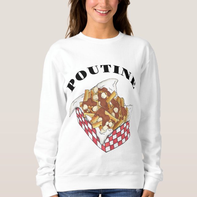 Camiseta Poutine Quebec Canadá Comida francesa Fries (Frente)