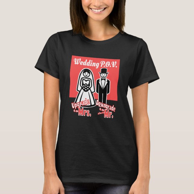 Camiseta POV de Casamento - Sra vs Sr (Frente)