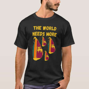 Camiseta Povo Ceilão O Mundo Precisa Mais Ceilão Sri L