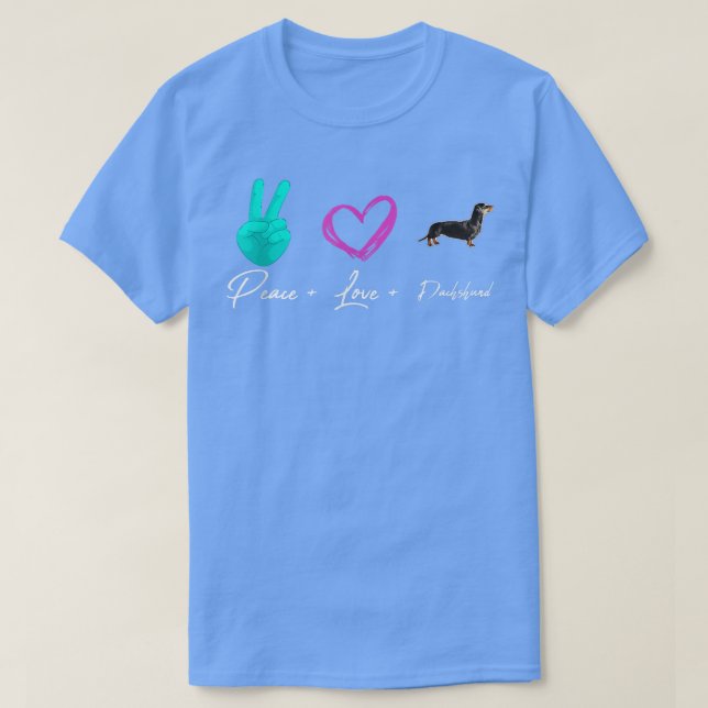 Camiseta Povo Engraçado de Dachshund  (Frente do Design)