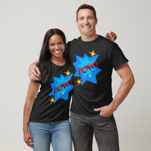 Camiseta POW! Diversão em banda desenhada