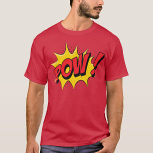 Camiseta POW - Quic Book Cartoon Engraçado Pop Art