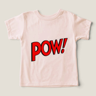 Camiseta POW! Screwball Gráficos Pêssego