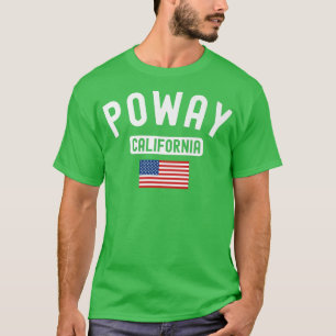 Camiseta Poway California Flag Vintage Cali Bear San Di
