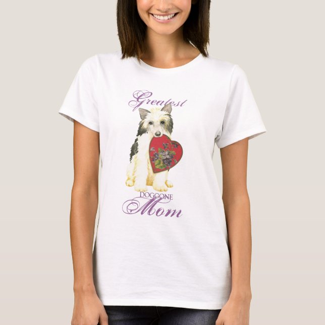 Camiseta Powderpuff Heart Mãe (Frente)