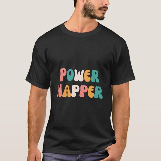 Camiseta Power Napper Nap Napg Sleep (Frente)