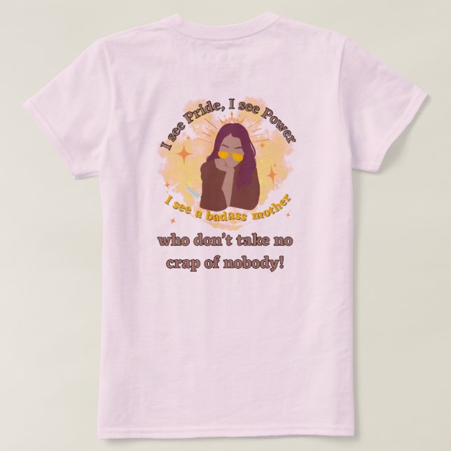 Camiseta Power Pose Mama (Verso do Design)