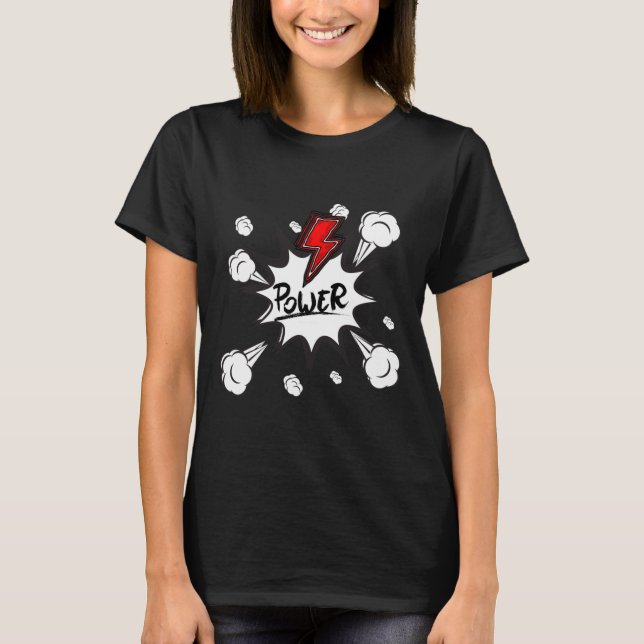 Camiseta Power Puff Sticker (Frente)