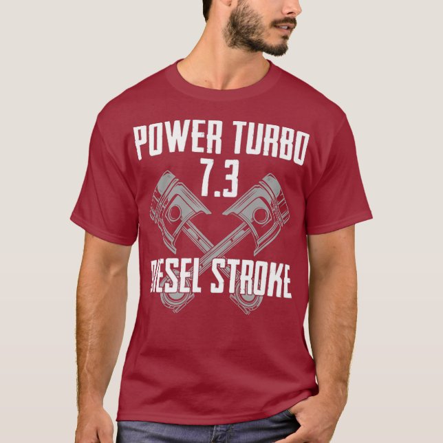 Camiseta Power Turbo 73 Diesel Stroke Premium (Frente)