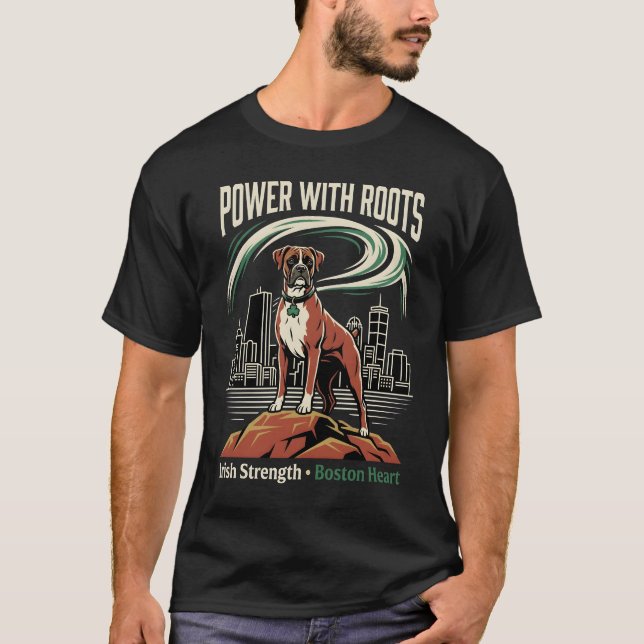 Camiseta Power With Roots Boxer Boston (Frente)