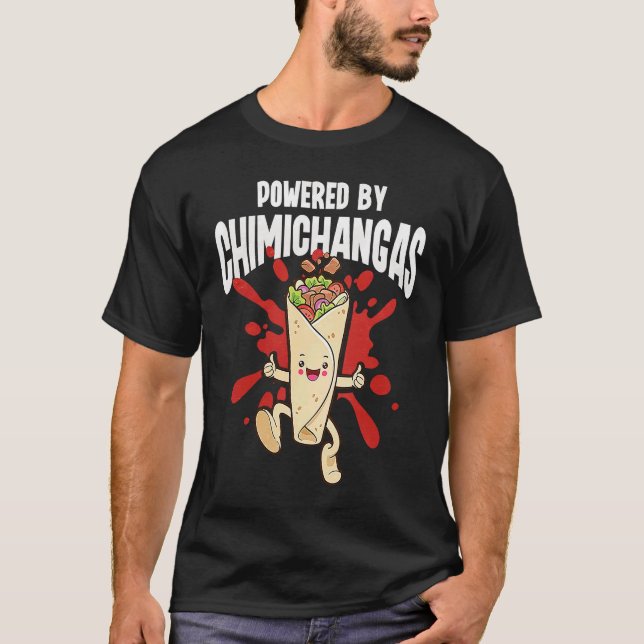 Camiseta Powered By Chimichangas (Frente)
