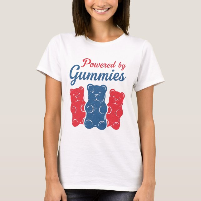 Camiseta Powered By Gummies  (Frente)