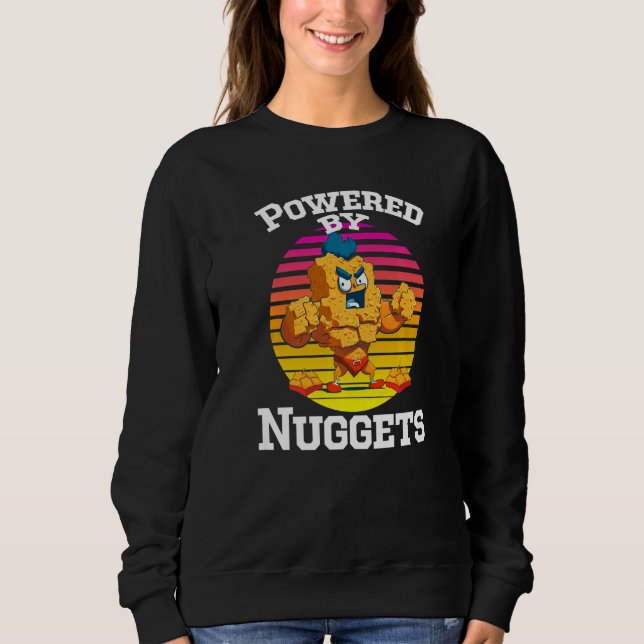 Camiseta Powered By Nuggets - Chicken Nuggets Fries Nugs Pr (Frente)