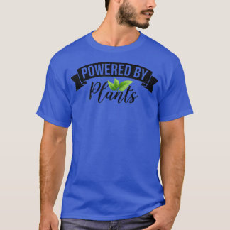 Camiseta Powered By Plants Graphic Men Women Vegetarian Veg