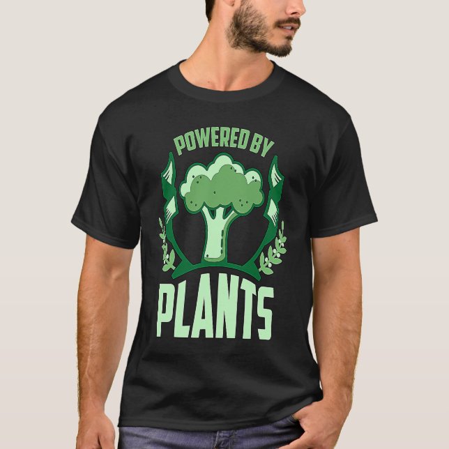 Camiseta Powered By Plants Veganism Plant Based Lifestyle V (Frente)