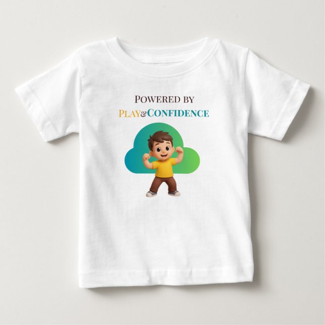 Camiseta Powered by Play and Confidence (Frente)