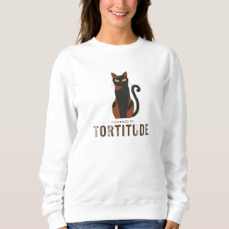 Camiseta Powered by Tortitude Funny Cat Graphic