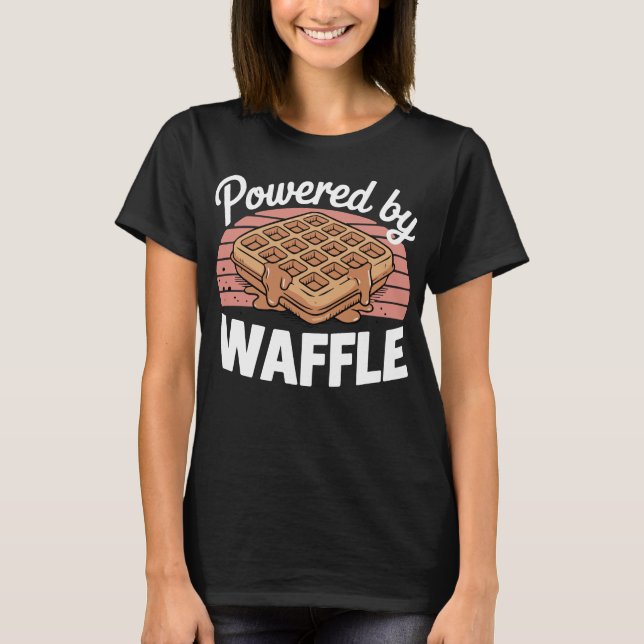 Camiseta Powered By Waffle (Frente)