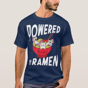 Camiseta Powered Ramen Anime Noodles Kawaii Japão 