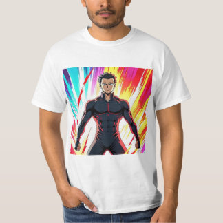 Camiseta Powerful Anime Hero Transformation – Dynamic Energ