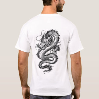 Camiseta Powerful Eastern Dragon Illustration Tee
