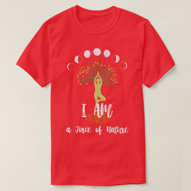 Camiseta Powerful Womens Affirmation Inspirational Tree of  (Frente do Design)