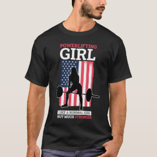 Camiseta Powerlifter Girl para garotas poderosas 1