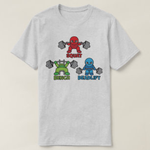 Camiseta Powerlifting Kawaii - ocupa, imprensa de banco,