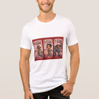 Camiseta PowerOf3Brand Triple Vision Red Panel Graphic Tee