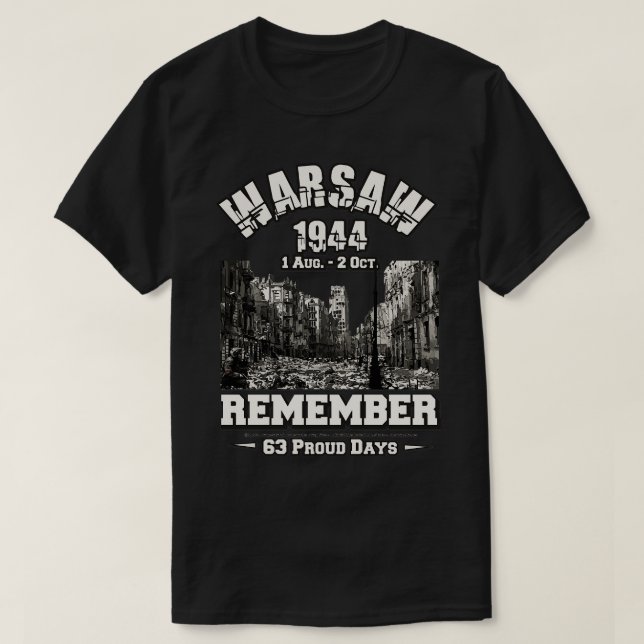 Camiseta Powstanie warszawskie 1944 (Frente do Design)