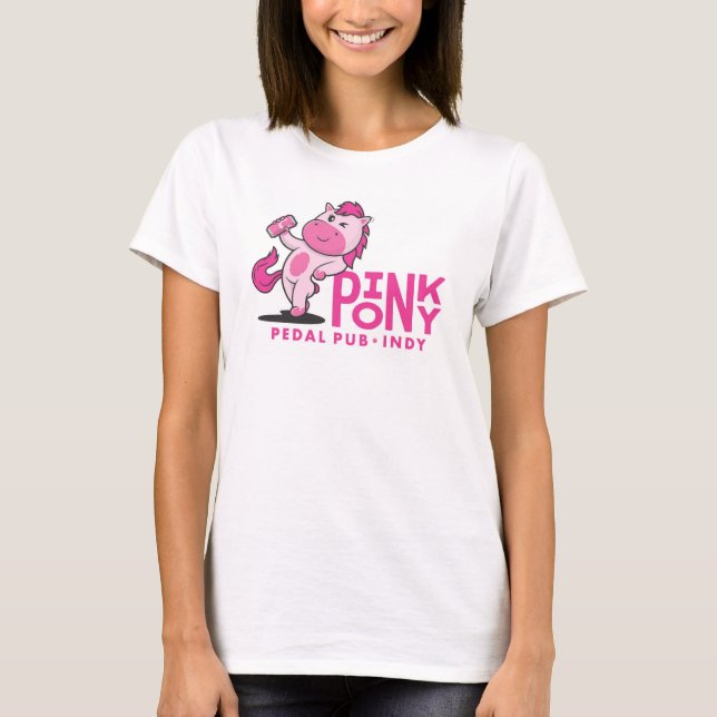 Camiseta Pôy Pedal Pink Indy (Frente)