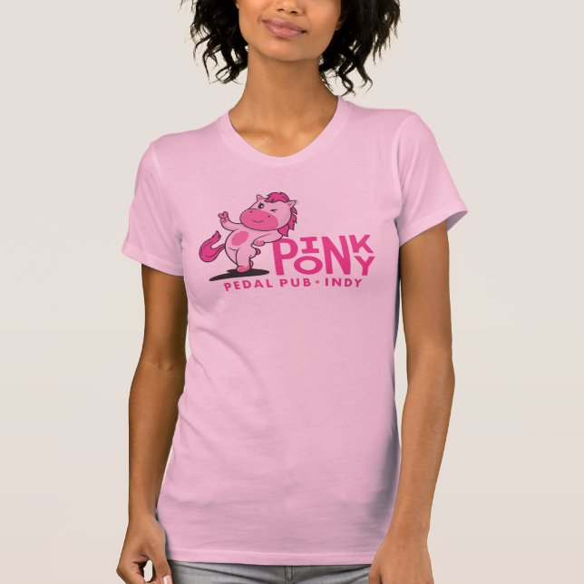 Camiseta Pôy Pedal Pink Indy (Frente)