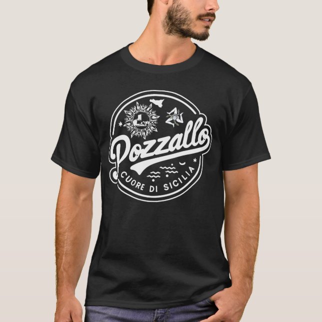 Camiseta Pozzallo Cuore Di Sicilia Siciliano (Frente)