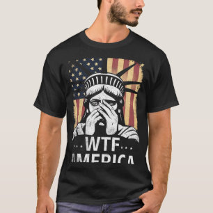 Camiseta Pqp América Anti-trump EUA Política E Democracia