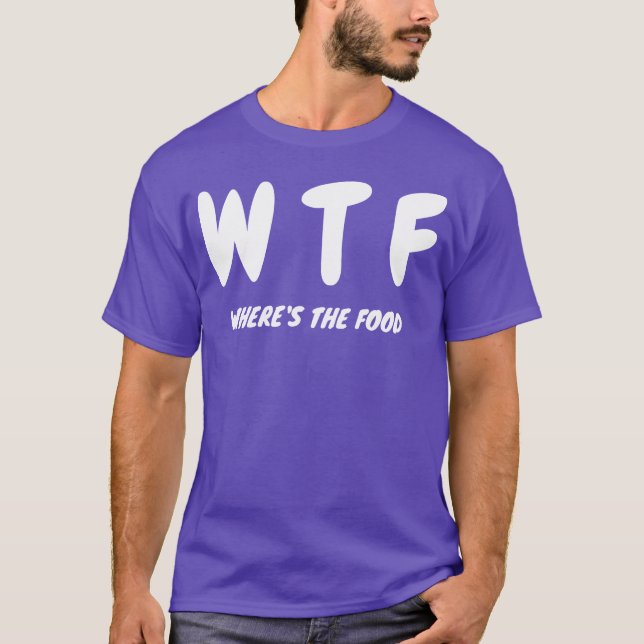 Camiseta PQP cadê a comida verão vintage (Frente)