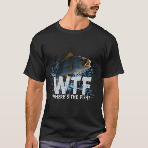 Camiseta PQP Onde Está O Peixe Presente Engraçado De Pesca 