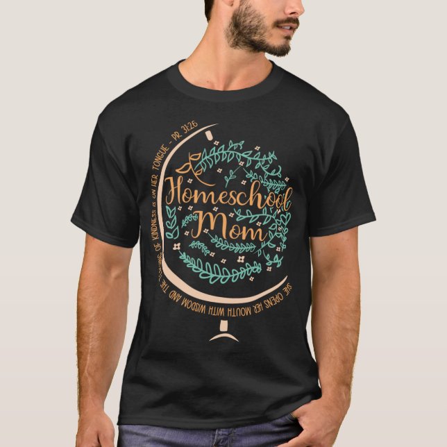 Camiseta PR 3126 Christian Homeschool Mãe (Frente)