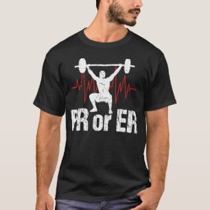 Camiseta PR Ou ER Roupa de Elevação de Peso