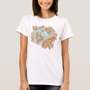 Camiseta Praça da cidade velha. Praga Checo