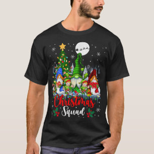 Camiseta Praça de Natal Três Papais noeis Elf Gnomos Xmas Á