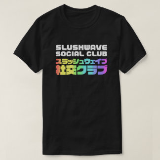 Camiseta Praça do Clube Social Slushwave no Logotipo Escuro