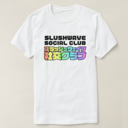 Camiseta Praça do Clube Social Slushwave no Logotipo LightJ