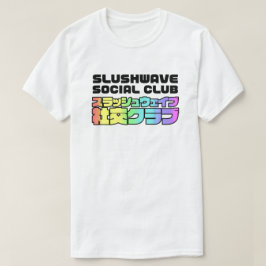 Camiseta Praça do Clube Social Slushwave no Logotipo LightJ