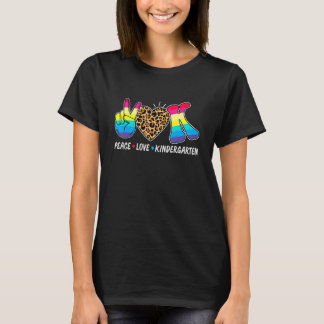 Camiseta Praça do Jardim de Infância Peace Love de volta ao