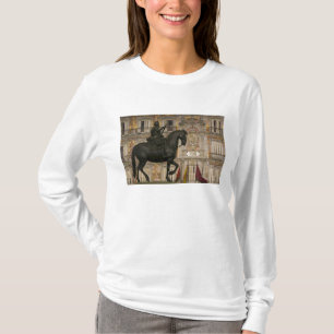 Camiseta Praça Mayor com estátua de Filipe III, Madrid,