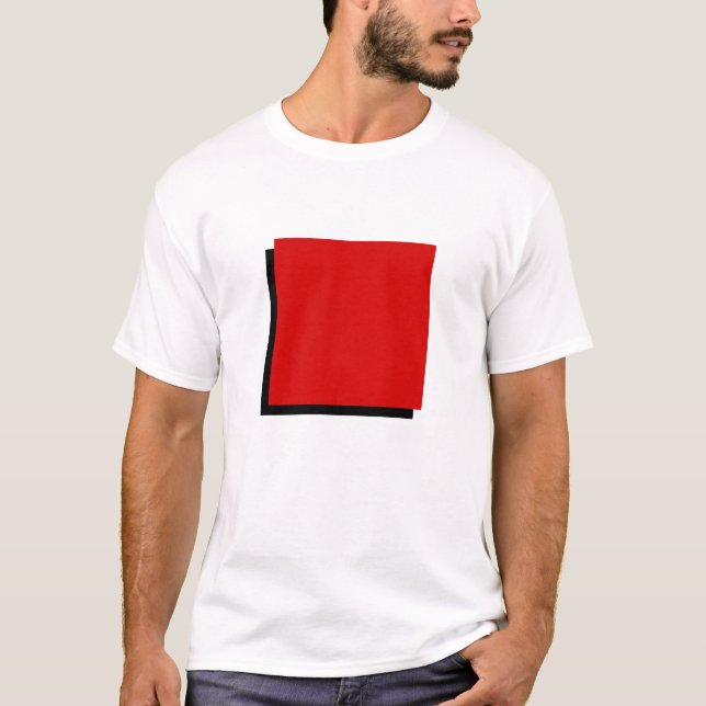 Camiseta Praça Vermelha Clássica Geométrica Bauhaus (Frente)